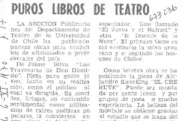 Puros libros de teatro.