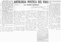 Antología poética del vino