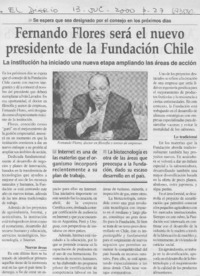 Fernando Flores será el nuevo presidente de la Fundación Chile.