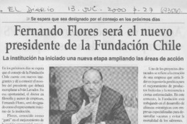 Fernando Flores será el nuevo presidente de la Fundación Chile.