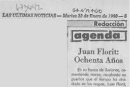 Juan Florit: ochenta años