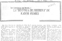 La "Historia de Freirina" de Kadur Flores