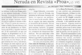 Neruda en revista "Proa"