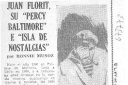 Juan Florit, su "Percy Baltimore" e "Isla de nostalgias"