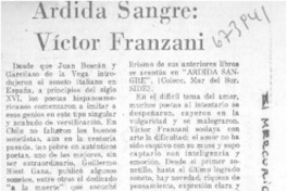 Ardida sangre: Víctor Franzani.