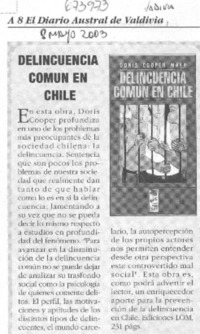 Delincuencia común en Chile.