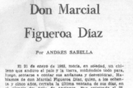 Don Marcial Figueroa Díaz