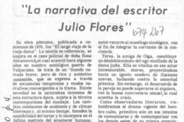 La narrativa del escritor Julio Flores