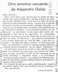 Otro emotivo recuerdo de Alejandro Galaz
