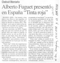 Alberto Fuguet presentó en España "Tinta Roja".