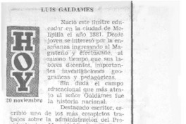 Luis Galdames.