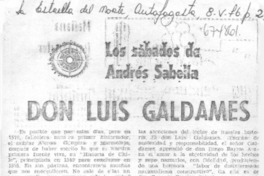 Don Luis Galdames.