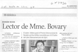 Lector de Mme. Bovary: [entrevista]
