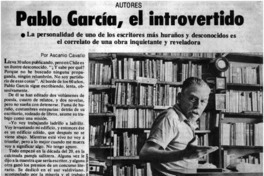 Pablo García, el introvertido : [entrevista]