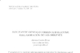 Don Juan de Gonzalo Torrente Ballester: reelaboración de los orígenes