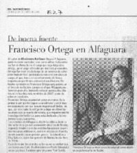 Francisco Ortega a Alfaguara
