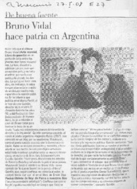Bruno Vidal hace patria en Argentina