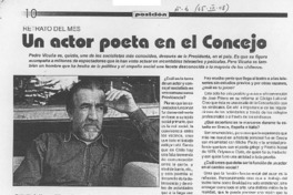 Un actor poeta en el Concejo (entrevista)