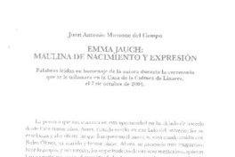 Emma Jauch: maulina de nacimiento y expresión