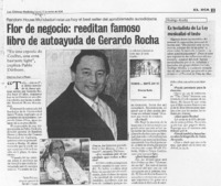 Flor de negocio: reeditan famoso libro de autoayuda de Gerardo Rocha