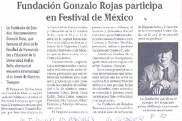 Fundación Gonzalo Rojas participa en Festival de México
