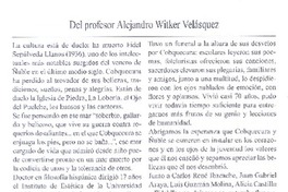 Del profesor Alejandro Witker Velásquez