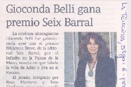Gioconda Belli gana premio Seix Barral