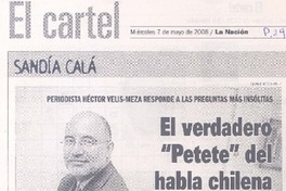 El verdadero "Petete" del habla chilena (entrevista)