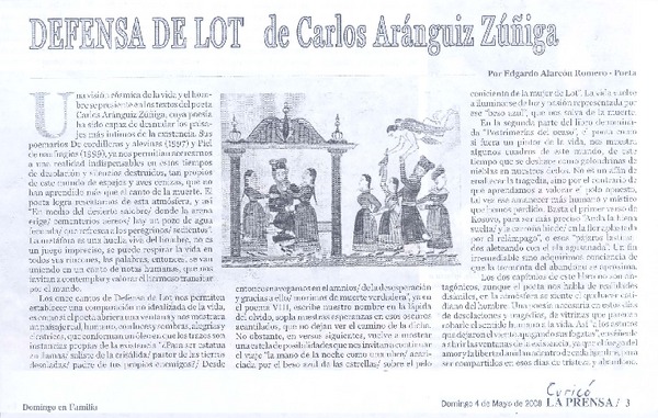 Defensa de Lot de Carlos Aránguiz Zúñiga