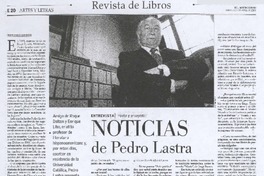 Noticias de Pedro Lastra (entrevista)