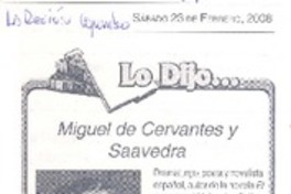 Miguel de Cervantes y Saavedra