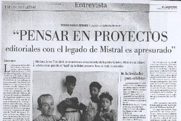 "Pensar en proyectos editoriales con le legado de Mistral es apresurado" (entrevista)