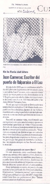 Juan Cameron: Escritor del puerto de Valparaíso a El Loa
