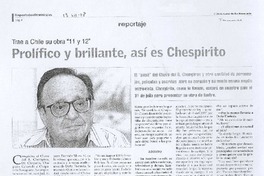 Prolífico y brillante, asé es Chespirito (entrevista)