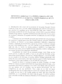 Ernesto Cardenal y la poesía chilena de los años setenta y ochenta
