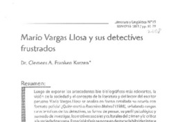 Mario Vargas Llosa y sus detectives frustrados