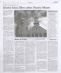 Jesuíta lanza libro sobre Puerto Montt (entrevistas)