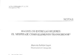 Maldita yo entre las mujeres Maldita yo entre las mujeres