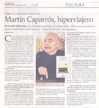 Martín Caparrós, hiperviajero
