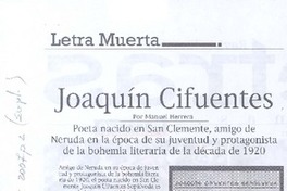 Joaquín Cifuentes