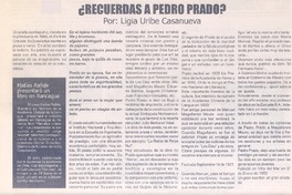 ¿Recuerdas a Pedro Prado?