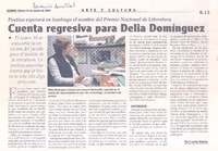 Cuenta regresiva para Delia Domínguez