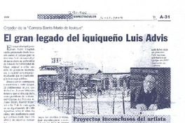 El gran legado del iquiqueño Luis Advis