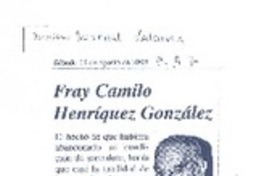 Fray Camilo Henríquez González
