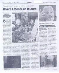 Rivera Letelier en la dura