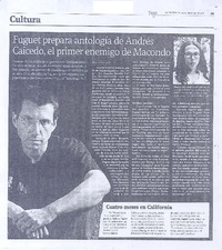 Fuguet prepara antología de Andrés Caicedo, el primer enemigo de Macondo
