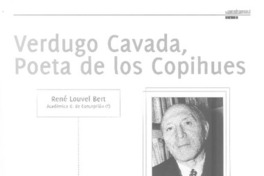 Verdugo Cavada, poeta de los Copihues