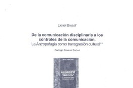 De la comunicación disciplinaria a los controles de la comunicación