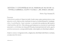 Ruptura y continuidad en el personaje Nacib de la novela Grabriela, clavo y canela, de Jorge Amado