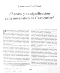 El Acoso y su significación en la novelística de Carpentier